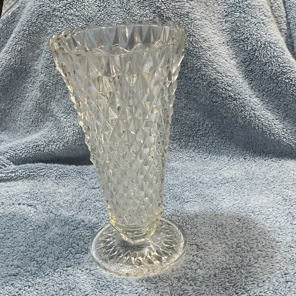 Crystal Cut Glass Vase
